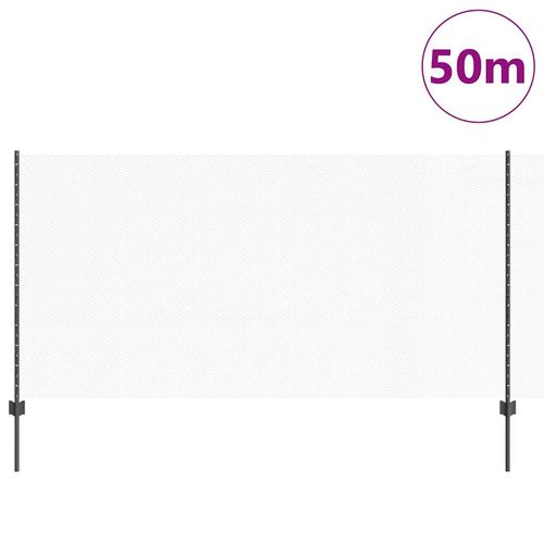 Ogrodzenie z słupkami Szary 1.2 x 50 m Stal na Arena.pl