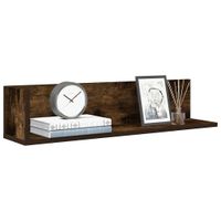 Półki ścienne, 2 szt., przydymiony dąb, 75x16,5x16,5 cm