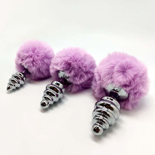 metal anal fluffy twist plug m pink na Arena.pl
