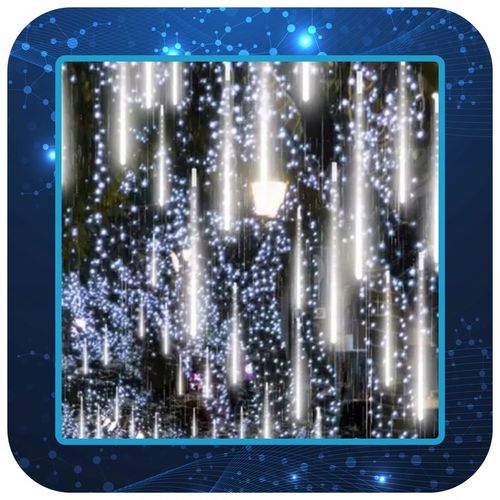 METEORY 50 CM LAMPKI PADAJĄCY ŚNIEG OŚWIETLENIE ŚWIĄTECZNE IP44 360 LED 6M na Arena.pl