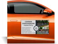 Magnes na samochód reklama magnetyczna GOTOWE WZORY OGRODZENIA BRAMY SIATKI