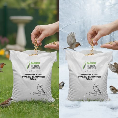 KARMA DLA PTAKÓW DZIKICH ZIMUJĄCYCH POKARM ZIARNO IDEALNY DO KARMNIKA 10KG na Arena.pl