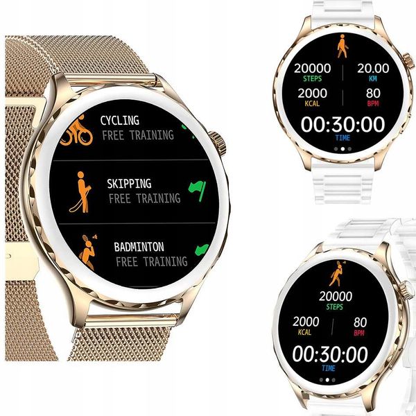 Smartwatch niktrade 8401 srebrny zdjęcie 11