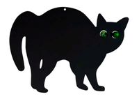 ODSTRASZACZ PTAKÓW GOŁĘBI SZPAKÓW CZARNY KOT NA BALKON DO OGRODU STAL