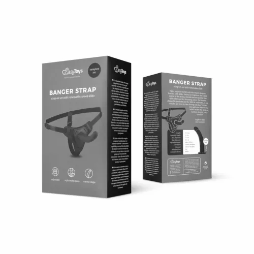 easytoys silicone strap-on system regulowany, silikonowy, czarny, 110 cm na Arena.pl