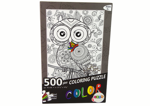 Puzzle Do Kolorowania 500 Elementów Sowa na Arena.pl