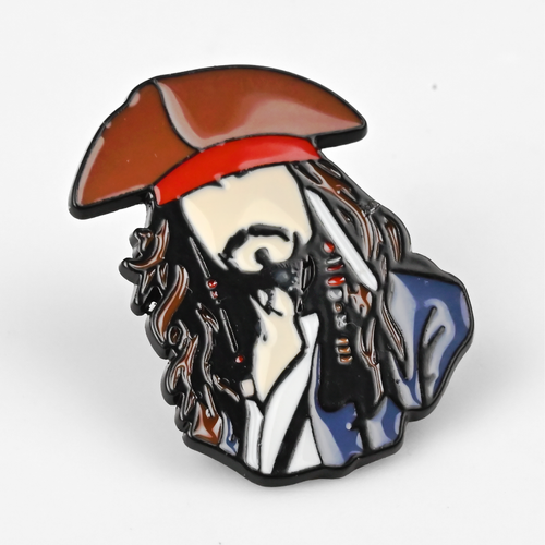 Jack Sparrow | 3 cm | Metal | Przypinka | Pirates of the Caribbean na Arena.pl