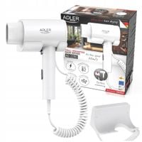 Suszarka Do Włosów Hotelowa Montaż Naścienny 1700W 3 Temperatury Ad2285W