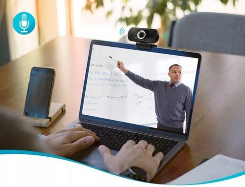KAMERKA KAMERA INTERNETOWA DO LEKCJI SKYPE FULL HD TEAMS DO LAPTOPA PC na Arena.pl