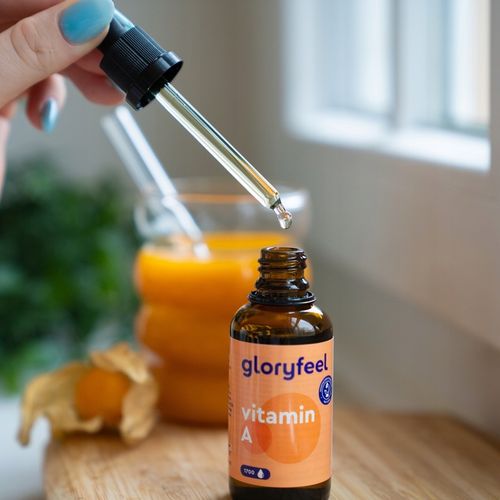 KROPLE WITAMINA A w wysokiej dawce - 5000 IU dziennie - 50 ml - gloryfeel na Arena.pl