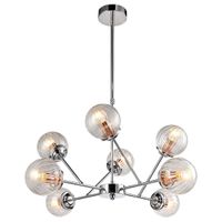 Lampa wisząca BEST 38-67289 szklana molekuły kule balls przezroczyste