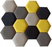 PLASTER MIODU panele tapicerowane HEXAGON SOFT