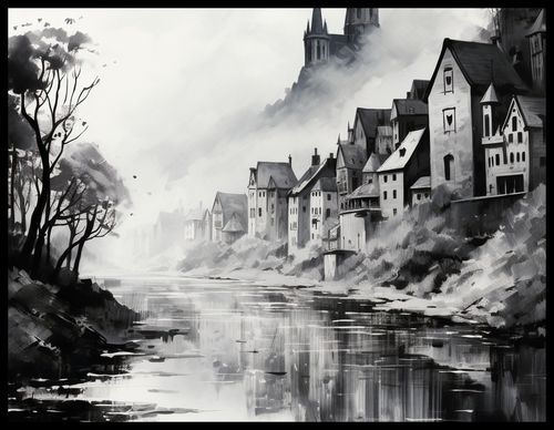 Plakat 65x50cm Mglisty Refleks na Arena.pl