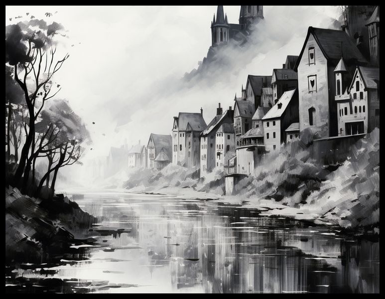 Plakat 65x50cm Mglisty Refleks zdjęcie 2