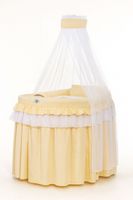 Obszycie 4-cz do kosza Mojżesza wiklinowego ze baldachimem