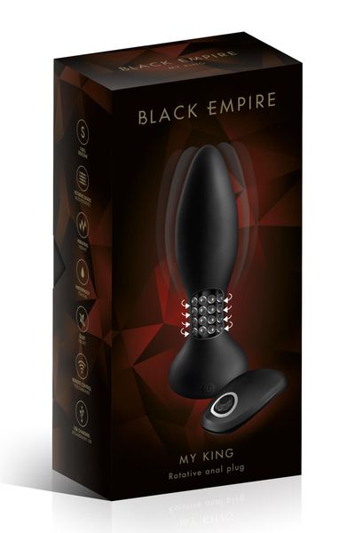 ANAL PLUG ANAL PLUG VIB MYKING BLACK (Size: T3) zdjęcie 2
