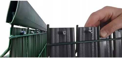 OSŁONA DO PANELI OGRODZENIOWYCH 123 x250 44/62 ANTRACYT Cały kpl+instrukcja na Arena.pl