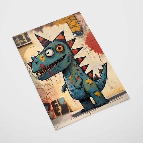 Plakat dinozaur graffiti 40x50 cm na Arena.pl