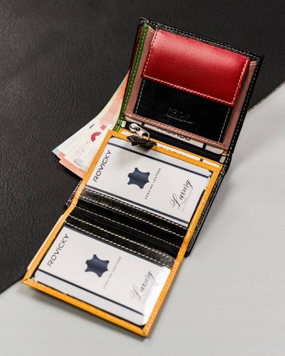 mały, skórzany portfel męski - rovicky na Arena.pl
