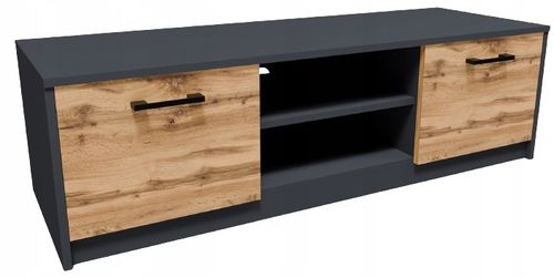 Szafka RTV 2DC 120cm GRAFIT-WOTAN duży stolik pod telewizor komoda na Arena.pl