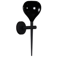 Czarny kinkiet nowoczesny Aga ścienna lampa do przedpokoju