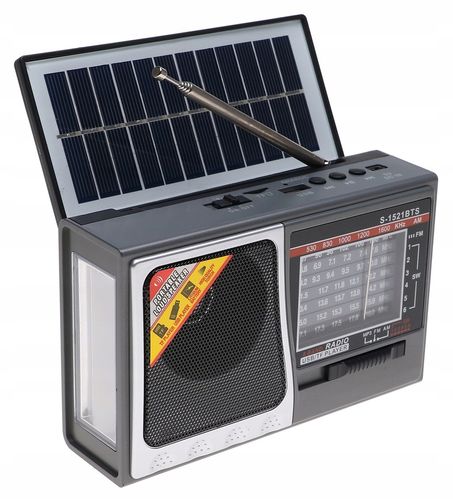 Radio PRZENOŚNE Głośnik Latarka Bluetooth SOLAR na Arena.pl