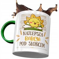 Kubek Zielony Dla Babci Babuni Na Dzień Babci Z Nadrukiem Ze Zdjęciem