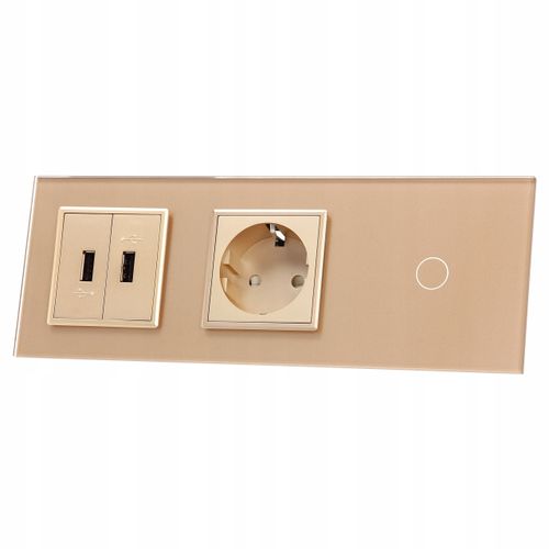 701G2USB-63 WŁĄCZNIK POJEDYN.+GNIAZDO+2XUSB LIVOLO na Arena.pl