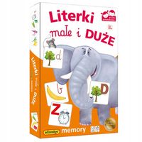 Układanka Gra Edukacyjna Literki Małe i Duże do Nauki Liter 3+