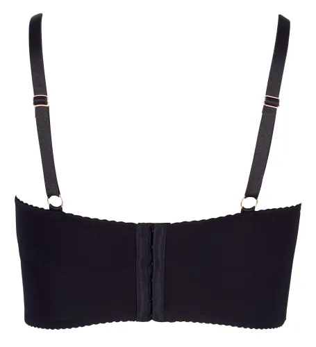 cottelli curves longline biustonosz czarny z koronką 90f na Arena.pl