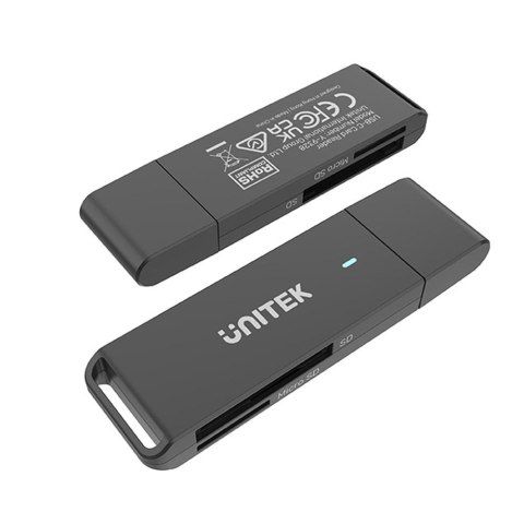 Unitek Czytnik kart SD/microSD USB-A 5Gbps/USB-C zdjęcie 2
