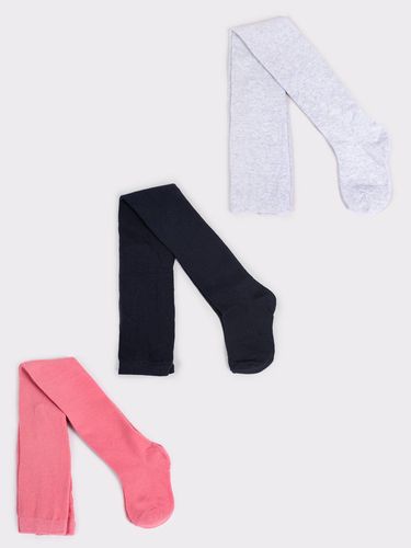 Rajstopy dziewczęce bawełniane gładkie 3PAK 80-86 YOCLUB na Arena.pl