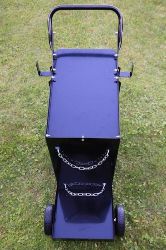 WÓZEK SPAWALNICZY DO SPAWANIA Z PÓŁKĄ NA BUTLĘ 3 PÓŁKI MOBILNY UDŹWIG 60 KG na Arena.pl