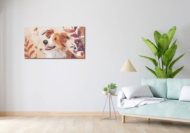 Obraz 100x50cm Collie Jesienną Porą zdjęcie 2
