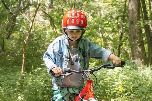 Kask rowerowy dziecięcy woom Kids czerwony S 50-53 cm na Arena.pl