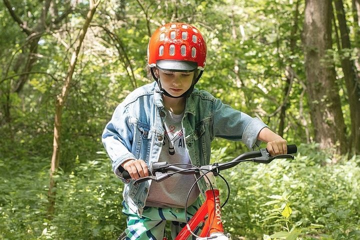 Kask rowerowy dziecięcy woom Kids czerwony S 50-53 cm zdjęcie 8