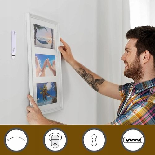 Haczyk Samoprzylepny Klejący Gwóźdź Na OBRAZ 10szt na Arena.pl