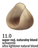 Allwaves Cream Color farba do włosów, koloryzacja trwała, 100 ml 11.0 super rozjaśniacz naturalny blond