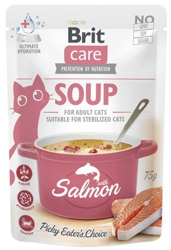 Brit Care Cat Soup Salmon Saszetka 75G na Arena.pl