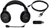 Słuchawki bezprzewodowe gamingowe nauszne HyperX Cloud Flight Wireless czarno-niebieskie dedykowane do PS4, PS5 i PC 4P5H6AA