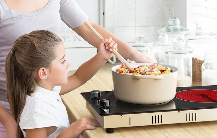 Płyta Ceramiczna Kuchenka Elektryczna Iseasy Lt2v-30 Z Pokrętłami 2 zdjęcie 3