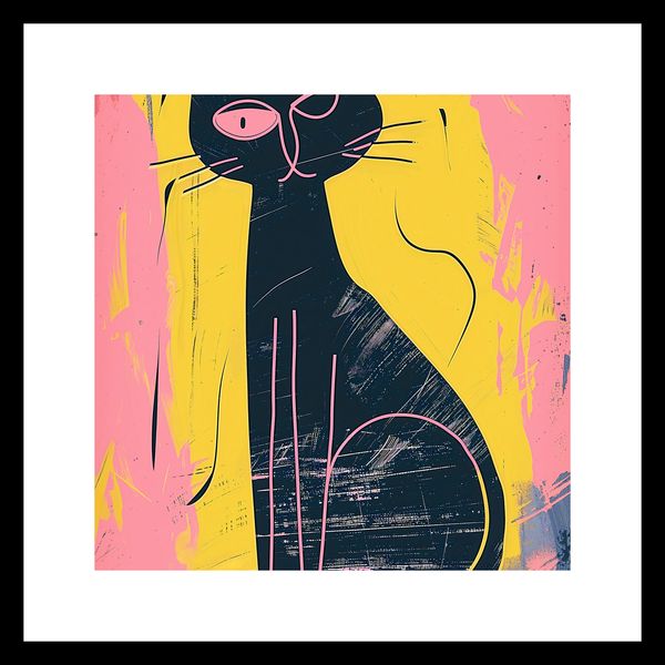 Plakat 20x20cm Kontrastowa Kotka zdjęcie 3