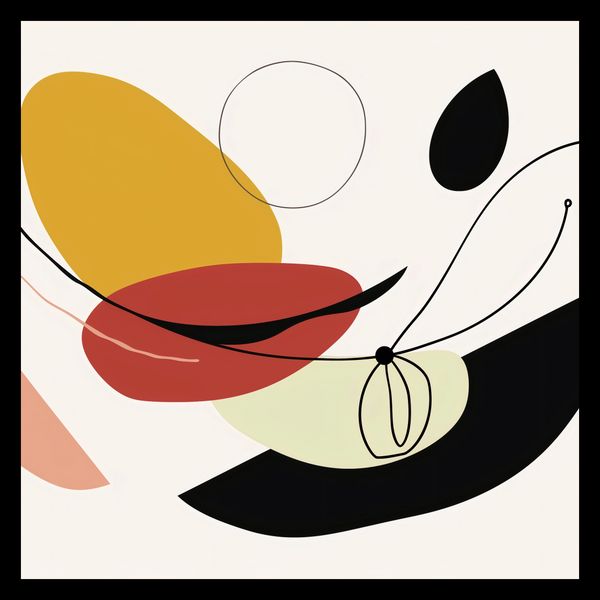 Plakat 40x40cm Geometryczna Krzywizna zdjęcie 2