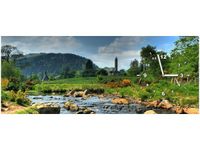100X40CM ZEGAR DOLINIE GLENDALOUGH OBRAZ