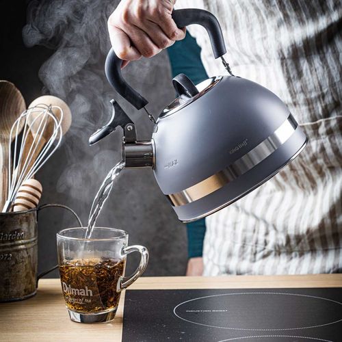 czajnik 1,8l z gwizdkiem kinghoff kh-1851 szary na Arena.pl