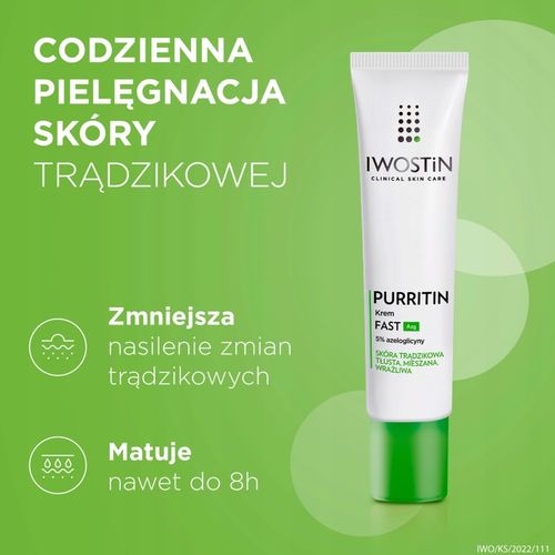 IWOSTIN PURRITIN KREM DO TWARZY DZIEŃ/NOC AZG NA NIEDOSKONAŁOŚCI DERMO na Arena.pl