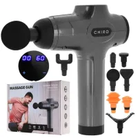 Pistolet do Masażu Mocny Masażer Wibracyjny ZESTAW XXL Gun CHIRO