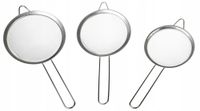 ZESTAW SITEK Sitko Metalowe STALOWE Kuchenne Cedzak Durszlak 3szt 6847