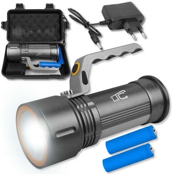 MOCNA AKUMULATOROWA LATARKA REFLEKTOR SZPERACZ zdjęcie 1