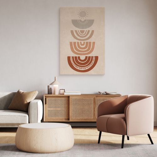 Obraz Na Płótnie Do Salonu Styl Boho Abstrakcja Aztecki Wzór 50cm x 70cm na Arena.pl